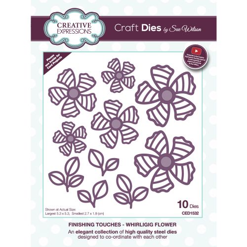 Whirligig Flowers - Finishing Touches Craft Die Collection CED1532